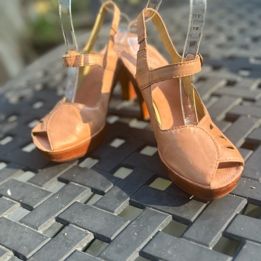 Latigo June Cali Clogs Anthropologie Stylish Slingback Leather Heels for Women - Picture 11 of 14